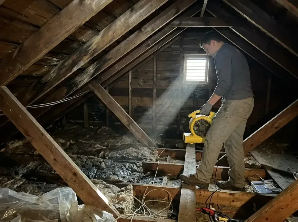 attic-water-damage-drying-proc-007 — frequently asked questions, Emergency Water Extraction & 24/7 Flood Response in Ballsto…